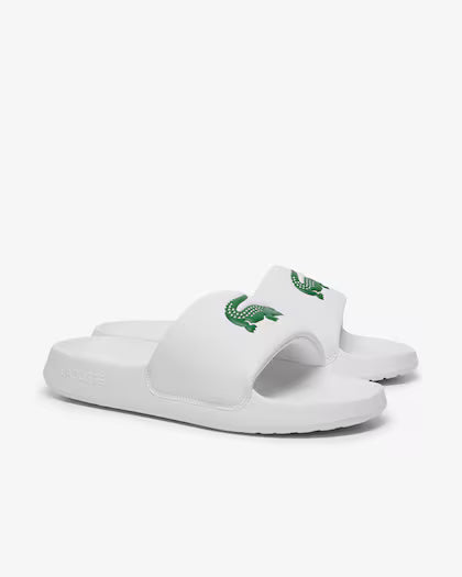 Claquettes Lacoste Serve Slide 1.0 49CMA0021 Blanc /vert