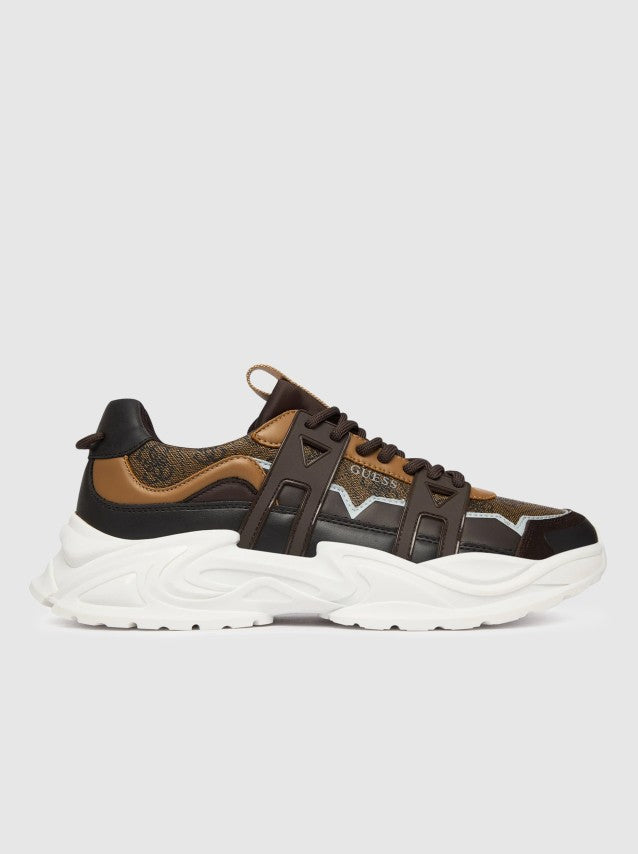 Sneakers Guess FMPBEUFAL12 BROWN