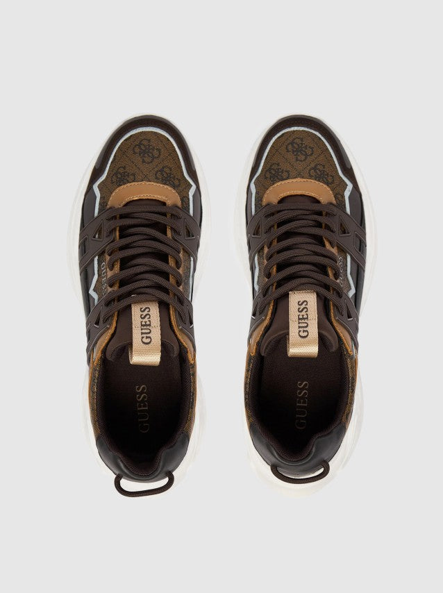 Sneakers Guess FMPBEUFAL12 BROWN