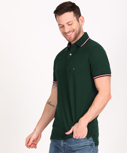 T-shirt TOMMY HILFIGER Men Solid Polo Neck Pure Cotton IN06121360