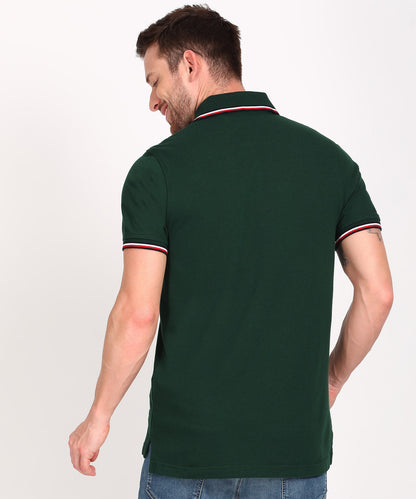 T-shirt TOMMY HILFIGER Men Solid Polo Neck Pure Cotton IN06121360