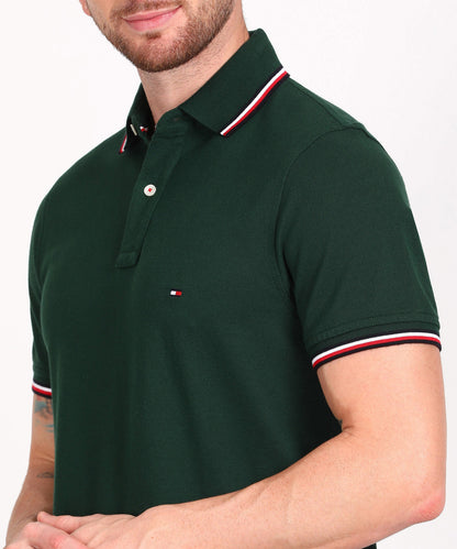 T-shirt TOMMY HILFIGER Men Solid Polo Neck Pure Cotton IN06121360
