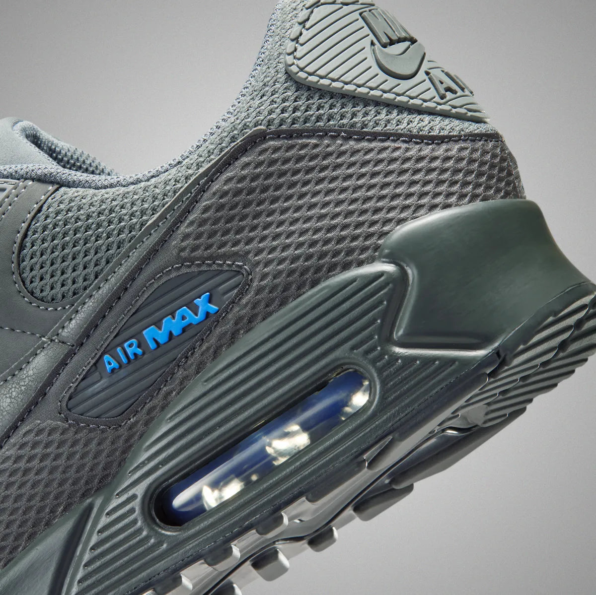 Nike Air Max 90 Premium Smoke im5759-002 Grey Blue Crystal