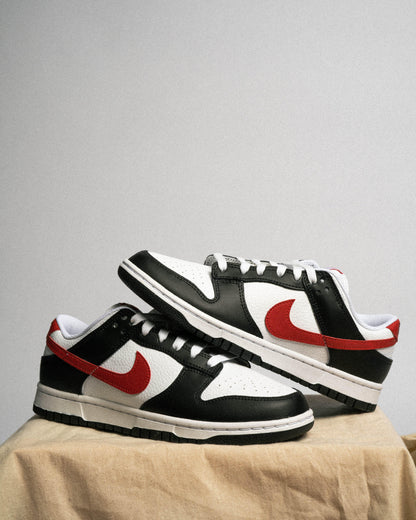 Nike DUNK LOW RETRO BLACK/UNIVERSITY RED-WHITE fb3354-001