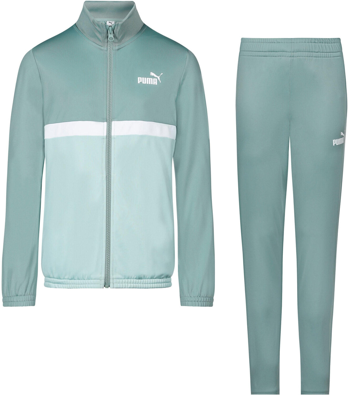 Ensemble de survêtement Puma Kids Poly Colorblock 686294-30 vert Lune